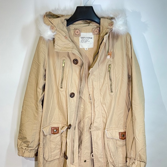 tout à coup Hooded Cotton Winter Jacket with Removable Liner - Picture 4 of 5